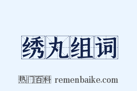 绣丸组词是什么意思的图片